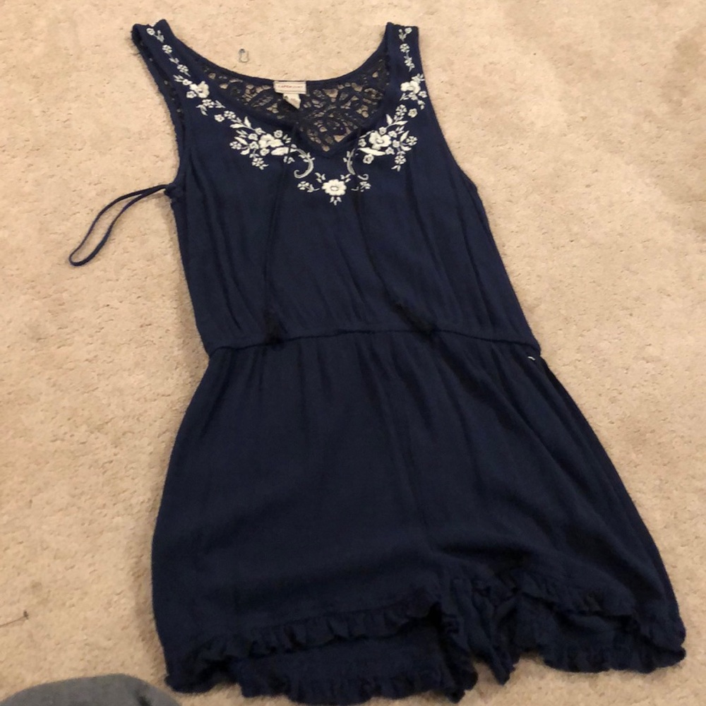 Blue and white Cape Juby Romper